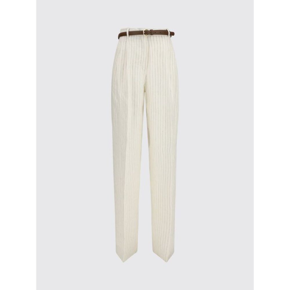 Max Mara Studio Pants Woman Beige
